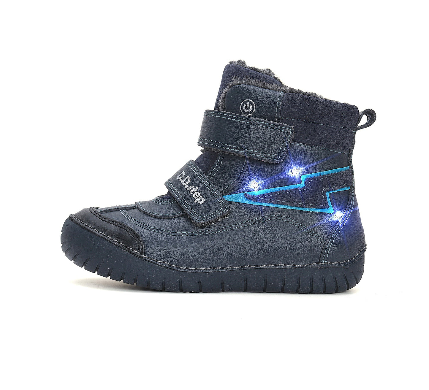 D.D.Step Kisfiú Világító Bélelt bokacipő (W050-42707)