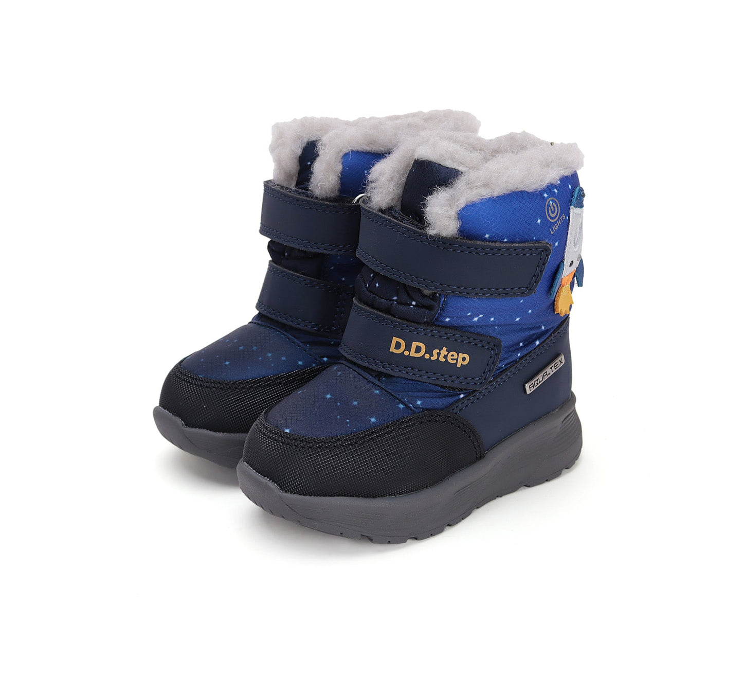 D.D.Step Kisfiú Vízálló + világító Vízálló cipő (P083-42624)